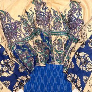 Ikkat Top Chennuri Silk Dupatta