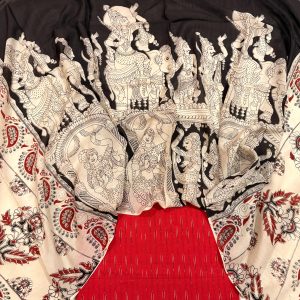 Ikkat Top Chennuri Silk Dupatta