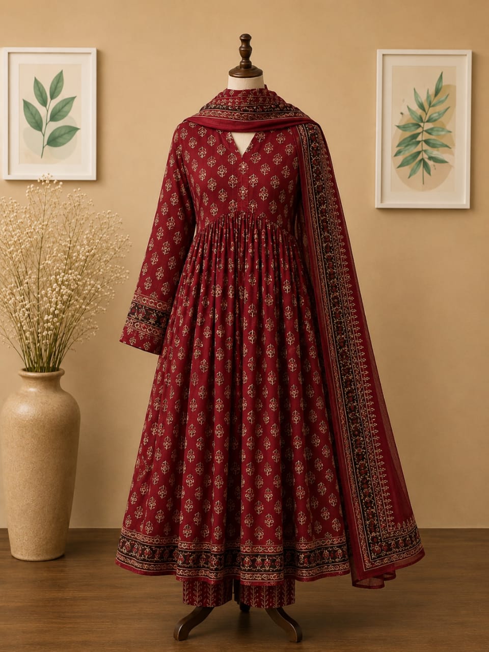 Anarkali Cotton Set - Image 2