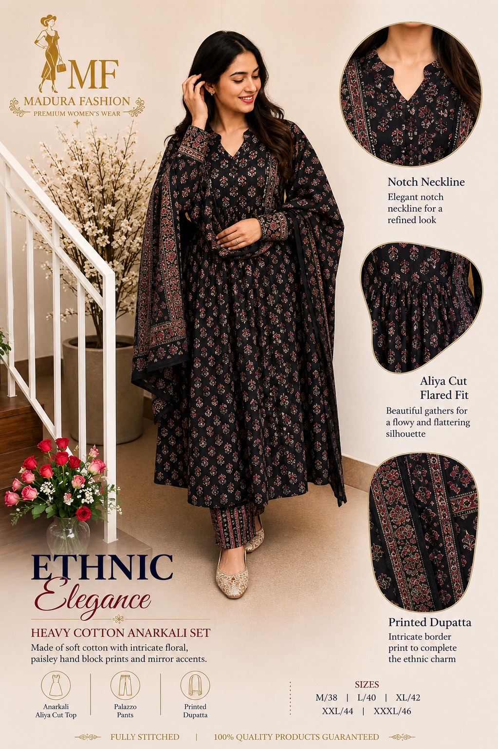 Anarkali Cotton Set