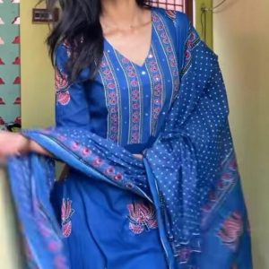 Anarkali Cotton Set