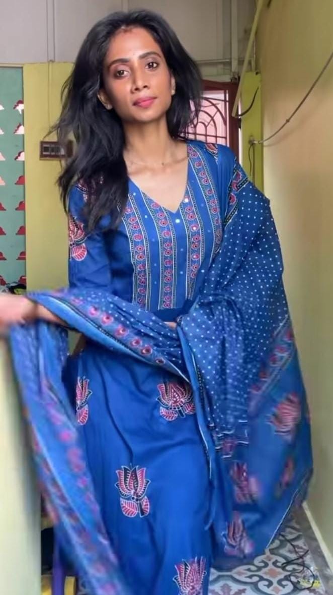 Anarkali Cotton Set