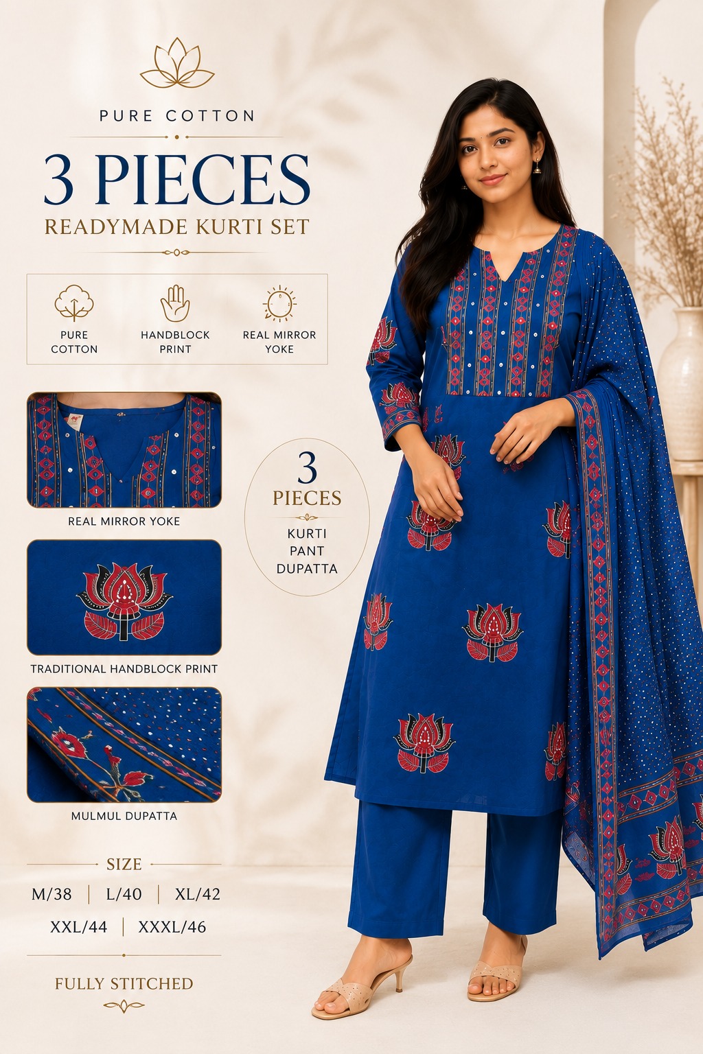 Anarkali Cotton Set - Image 2
